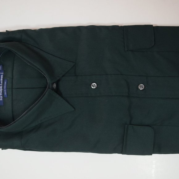 POLO RALPH LAUREN GREEN OXFORD SHIRT XL - Picture 3 of 9